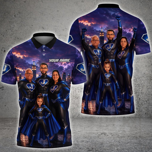Maxcorners Superhero Customized Name Shirts For Virginia