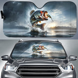 Maxcorners Bass Fishing Car Auto Sun Shade