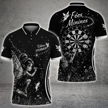 Maxcorners Fairy Darts Night Personalized Name, Team Name 3D Shirt For Céline