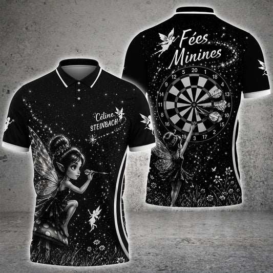 Maxcorners Fairy Darts Night Personalized Name, Team Name 3D Shirt For Céline