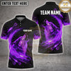 Maxcorners Darts Howling Wolf Fire Flame Splash Multi Options Personalized Name, Team Name Unisex 3D Shirt (4 Colors)