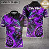 Maxcorners Darts Angry Wolf Fire Lightning Multi Options Personalized Name, Team Name Unisex 3D Shirt (4 Colors)