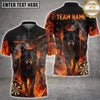 Maxcorners Darts Black Wolf Pack Flame Smoke Multi Options Personalized Name, Team Name Unisex 3D Shirt (4 Colors)