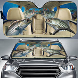 Maxcorners Striped Bass Fishing Family Car Auto Sun Shade