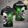 Maxcorners Darts Half Skull Half Dartboard Paint Splash Geometric Multi Options Personalized Name, Team Name Unisex 3D Shirt (5 Colors)