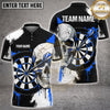 Maxcorners Darts Low Poly Cracked Skull Dartboard Contrast Multi Options Personalized Name, Team Name Unisex 3D Shirt (5 Colors)