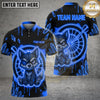 Maxcorners Darts Wolf Crystal Graffiti Target Personalized Name, Team Name Unisex 3D Shirt (4 Colors)