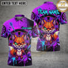 Maxcorners Darts Fox Cartoon Graffiti Target Crystal Personalized Name, Team Name Unisex 3D Shirt (4 Colors)
