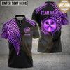 Maxcorners Darts Polo Shirt Crossed Darts Emblem Tribal Design Multi Options Personalized Name, Team Name Unisex 3D Shirt (6 Colors)