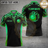 Maxcorners Bowling Tribal Swirl Crest Graphic Bowling Ball Pins Multi Options Personalized Name, Team Name Unisex 3D Shirt (4 Colors)