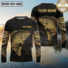 Maxcorners Fishing Black Gold Tribal Polynesian Design Custom Name & Team Name 3D Shirts Ver 2 (13 Breeds)