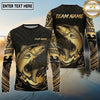 Maxcorners Fishing Black Gold Tribal Splash Design Custom Name & Team Name 3D Shirts (13 Breeds)