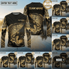Maxcorners Fishing Black Gold Tribal Splash Design Custom Name & Team Name 3D Shirts (13 Breeds)