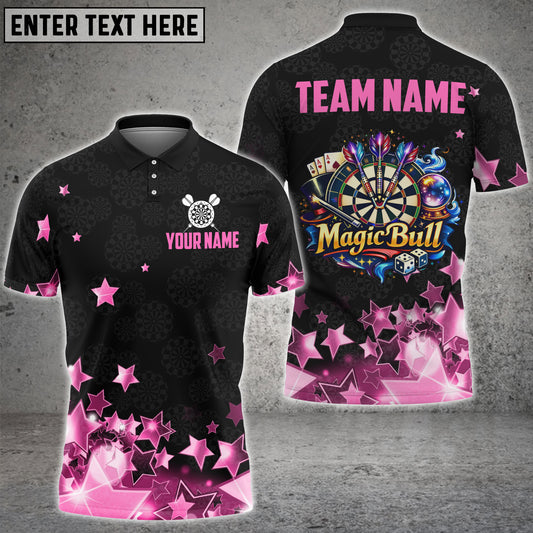 Maxcorners Darts Shirt Star Glam Dartboard Multicolor Options Personalized Name, Team Name 3D Shirt (4 Colors) For Julien