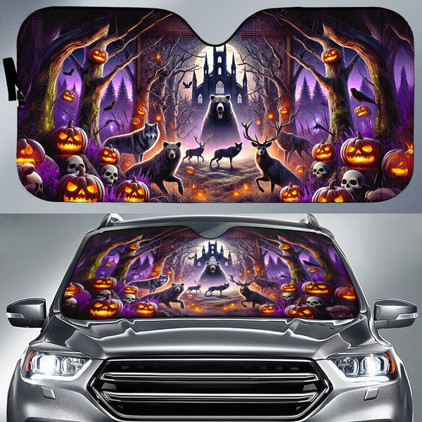 Maxcorners Halloween Hunting Car Auto Sun Shade