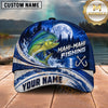 Maxcorners Fishing Full Moon Forest Night Water Splash Fish Hooks Personalized Name Unisex Classic Cap