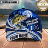 Maxcorners Fishing Full Moon Forest Night Water Splash Fish Hooks Personalized Name Unisex Classic Cap