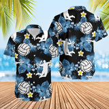 Maxcorner Volleyball flower Hawaiian Shirt