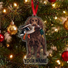 Maxcorners Boykin Spaniel Hunting Dog With Mallard Duck Personalized Name Ornament And Keychain Custom Gift For Hunters 2D Flat