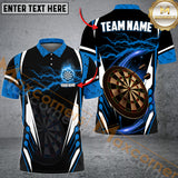 Maxcorners Darts Lightning Thunder Personalized Name, Team Name 3D Shirt (4 colors)