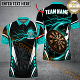 Maxcorners Darts Lightning Thunder Personalized Name, Team Name 3D Shirt (4 colors)