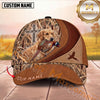 Maxcorners Dog Hunting and Pheasant Bird Hunter Celtic Cross Reeds Camo Personalized Name 3D Cap