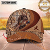 Maxcorners Dog Hunting and Pheasant Bird Hunter Celtic Cross Reeds Camo Personalized Name 3D Cap