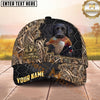 Maxcorners Pheasant Hunting Honeycomb Camo Badge Personalized Name 3D Cap