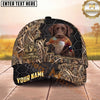 Maxcorners Pheasant Hunting Honeycomb Camo Badge Personalized Name 3D Cap