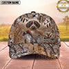 Maxcorners Pheasant Hunting Marsh Grass Flying Birds Personalized Name 3D Cap