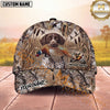 Maxcorners Pheasant Hunting Marsh Grass Flying Birds Personalized Name 3D Cap