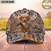 Maxcorners Pheasant Hunting Marsh Grass Flying Birds Personalized Name 3D Cap