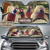 Maxcorners Pheasant Drive Custom Name All Over Printed 3D Car Sun Shade