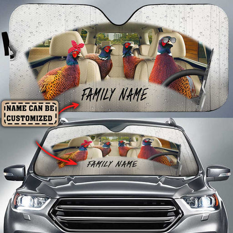 Maxcorners Pheasant On The Rain All Over Printed 3D Personalized Sun Shade