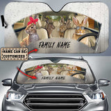 Maxcorners Rabbit On The Rain All Over Printed 3D Personalized Sun Shade