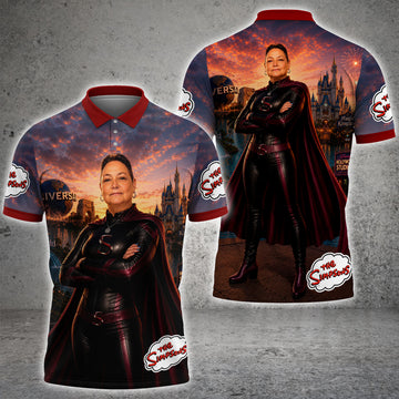 Maxcorners Theme Park Superhero Adventure Man & Woman 3D Shirts For Virginia