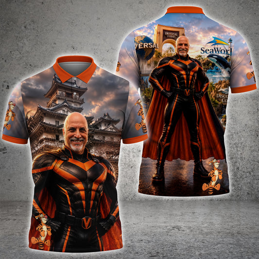 Maxcorners Theme Park Superhero Adventure Man & Woman 3D Shirts For Virginia