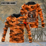 Maxcorners Deer Hunting Camo Forest Pattern Custom Name Shirt 3D All Over Printed Clothes