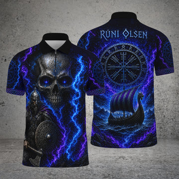 Maxcorners Skull Darts Personalized Name Shirt For Rúni