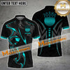 Maxcorners Customized Name Golf Crown Premium Ball Pattern Multicolor Option 3D Polo Shirt