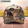 Maxcorners Hunting Dog Pheasant Hunting Country Field Camo Badge Personalized Name 3D Cap