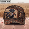 Maxcorners Hunting Dog Bird Hunting Marsh Grass Flying Ducks Personalized Name 3D Cap