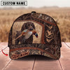 Maxcorners Hunting Dog Bird Hunting Marsh Grass Flying Ducks Personalized Name 3D Cap