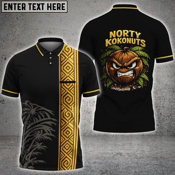 Maxcorners Norty Kokonuts Polo 3D Shirts For Aaron Squires