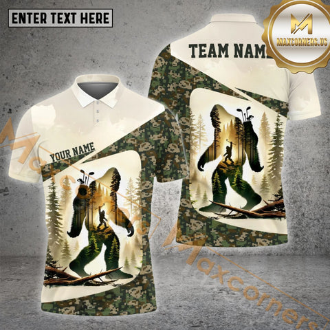 Maxcorners Bigfood Funny Pattern Golf Ball Multicolor Options Personalized Name, Team Name 3D Shirt (4 Colors)