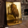 Maxcorners Funny Buffalo Bathroom Beer Humor Rustic Wall Art Wrapped Canvas