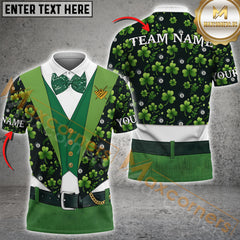 Maxcorners Gentleman ST.Patrick Day 8 Ball Billiard Jersey Personalized Name, Team Name 3D Shirt