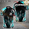 Maxcorners Bowling Flame Thunder Pattern Jersey Personalized Name, Team Name 3D Shirt (4 colors)