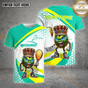 Maxcorners Pickleball Ball King Pattern Customized Name, Team Name 3D Shirt (4 colors)
