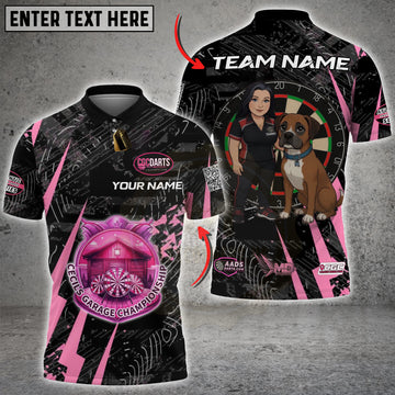 Maxcorners Dartboard Fire Impact Futuristic Black Personalized Shirt For Tammy CGC